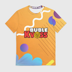 Футболка мужская Бабл квас Bubble kvass геометрический фон, цвет: 3D-принт