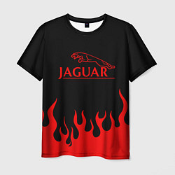 Футболка мужская Jaguar, Ягуар огонь, цвет: 3D-принт