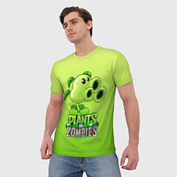 Футболка мужская Lants vs Zombies - Тристрел, цвет: 3D-принт — фото 2