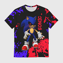 Футболка мужская Соник екзе Sonic exe, цвет: 3D-принт