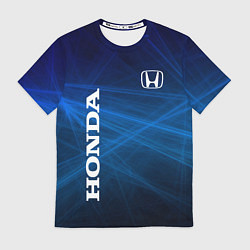 Футболка мужская Honda - Blue, цвет: 3D-принт