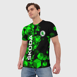 Футболка мужская Skoda - Фигурки, цвет: 3D-принт — фото 2