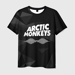 Футболка мужская Arctic Monkeys Серая Геометрия, цвет: 3D-принт