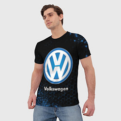 Футболка мужская Volkswagen - Объемный, цвет: 3D-принт — фото 2