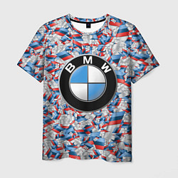 Футболка мужская BMW M PATTERN LOGO, цвет: 3D-принт