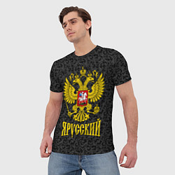 Футболка мужская Я Русский Герб России, цвет: 3D-принт — фото 2
