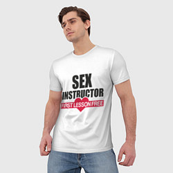 Футболка мужская Секс Инструктор SEX INSTRUCTOR, цвет: 3D-принт — фото 2