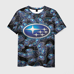 Футболка мужская SUBARU BIG LOGO PATTERN, цвет: 3D-принт