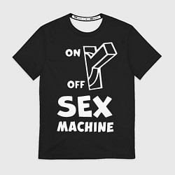 Футболка мужская SEX MACHINE Секс Машина, цвет: 3D-принт