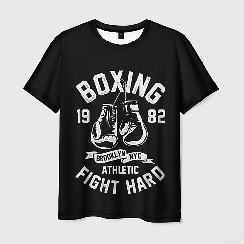Мужская футболка БОКС, БОКСЕРСКИЕ ПЕРЧАТКИ BOXING