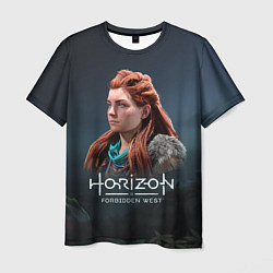 Футболка мужская Элой Aloy Horizon Forbidden West, цвет: 3D-принт