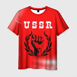 Футболка мужская USSR - КУЛАК Космос, цвет: 3D-принт