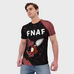 Футболка мужская FIVE NIGHTS AT FREDDYS - ФОКСИ Краска, цвет: 3D-принт — фото 2