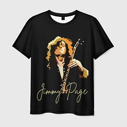 Футболка мужская Led Zeppelin Лед Зеппелин Jimmy Page, цвет: 3D-принт