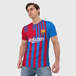 Футболка мужская Обамеянг Барселона, цвет: 3D-принт — фото 2