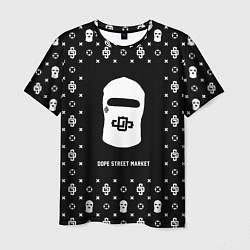 Футболка мужская Узор Black Dope Ski Mask Dope Street Market, цвет: 3D-принт