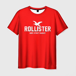 Футболка мужская Узор Red Rollister Dope Street Market, цвет: 3D-принт