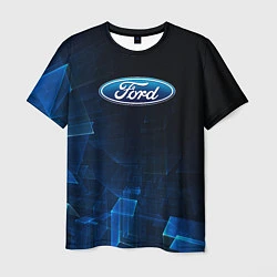 Футболка мужская Ford форд abstraction, цвет: 3D-принт