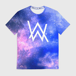 Футболка мужская Alan Walker космос, цвет: 3D-принт