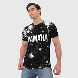 Футболка мужская YAMAHA - БРЫЗГИ, цвет: 3D-принт — фото 2