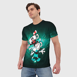 Футболка мужская Чашечки Cuphead Show, цвет: 3D-принт — фото 2