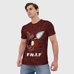 Футболка мужская ФНАФ - ФОКСИ - Космос, цвет: 3D-принт — фото 2