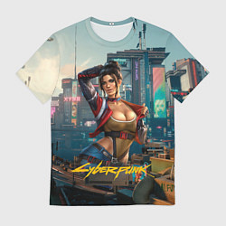 Футболка мужская Panam Cyberpunk2077 18, цвет: 3D-принт