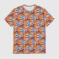 Футболка мужская Собаки Бассет-Хаунд, цвет: 3D-принт