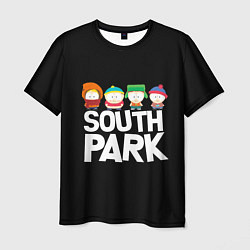 Футболка мужская Южный парк мультфильм - персонажи, цвет: 3D-принт