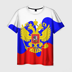 Футболка мужская Герб россии герб, цвет: 3D-принт