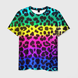 Футболка мужская Leopard Pattern Neon, цвет: 3D-принт