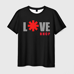 Футболка мужская Love RHCP Red Hot Chili Peppers, цвет: 3D-принт