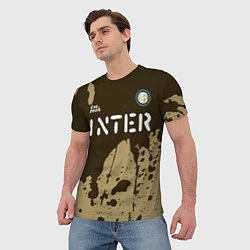 Футболка мужская ИНТЕР Inter Est 1908 Брызги, цвет: 3D-принт — фото 2