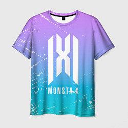 Футболка мужская Monsta x neon, цвет: 3D-принт