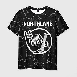 Футболка мужская Northlane - КОТ - Трещины, цвет: 3D-принт