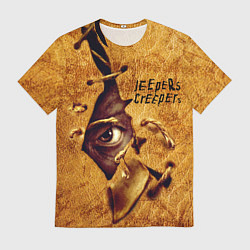 Футболка мужская Джиперс Криперс выглядывает из под кожи, цвет: 3D-принт