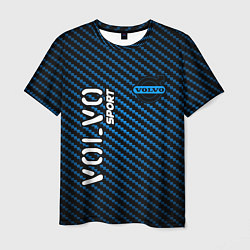 Футболка мужская VOLVO Volvo Sport Карбон, цвет: 3D-принт