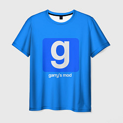 Футболка мужская Garrys Mod логотип, цвет: 3D-принт