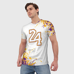 Футболка мужская Коби Брайант Lakers 24, цвет: 3D-принт — фото 2