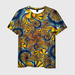 Футболка мужская FRACTAL COLOR PATTERN, цвет: 3D-принт