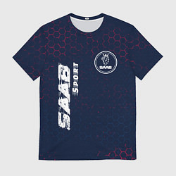 Футболка мужская СААБ SAAB Sport Графика, цвет: 3D-принт