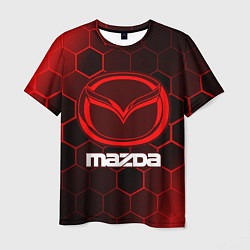Футболка мужская MAZDA Соты, цвет: 3D-принт