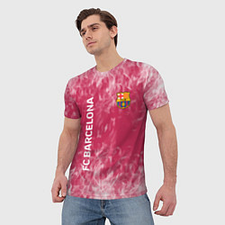Футболка мужская Barcelona Пламя, цвет: 3D-принт — фото 2