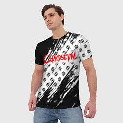 Футболка мужская Chaoseum Pattern Logo, цвет: 3D-принт — фото 2