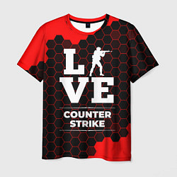 Футболка мужская Counter Strike Love Классика, цвет: 3D-принт