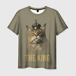 Футболка мужская Король котов Мейн-кун, цвет: 3D-принт