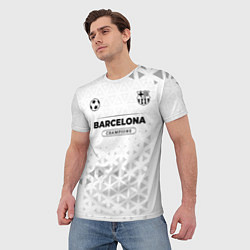 Футболка мужская Barcelona Champions Униформа, цвет: 3D-принт — фото 2