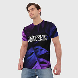 Футболка мужская Maneskin Neon Monstera, цвет: 3D-принт — фото 2