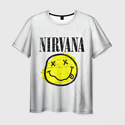 Футболка мужская Nirvana логотип гранж, цвет: 3D-принт