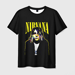 Футболка мужская Рок - группа Nirvana, цвет: 3D-принт
